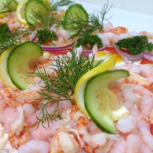 Smørbrødkake m/skalldyr