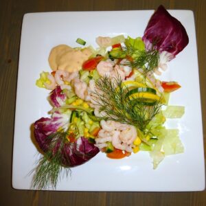 Salat med reker